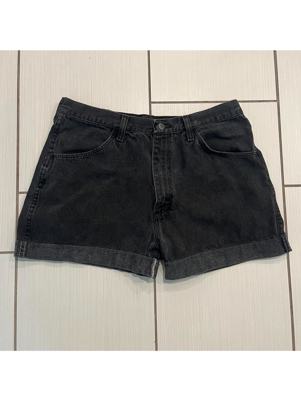 Vintage VF Jeanswear 1990s Custom Painted Denim Shorts